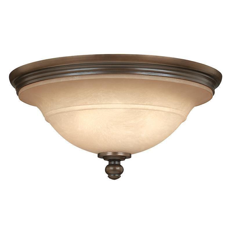 Hinkley Cambridge 3-Light Flush Mount Ceiling Light In Burnished Brass