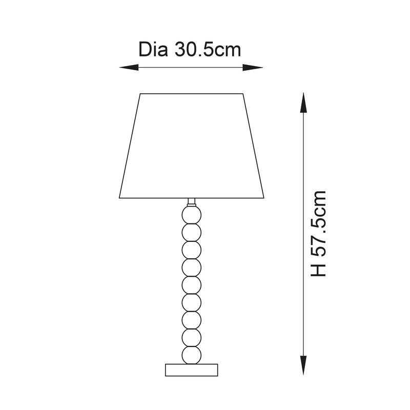 Adelie Green Crystal Glass Table Lamp With Charcoal Shade-Endon Lighting-Living-Room-Tiffany Lighting Direct-[image-position]