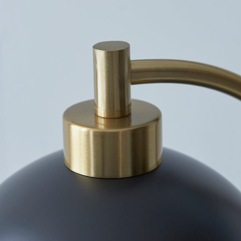 Buchanan Black & Brass Task Table Lamp with Marble Base