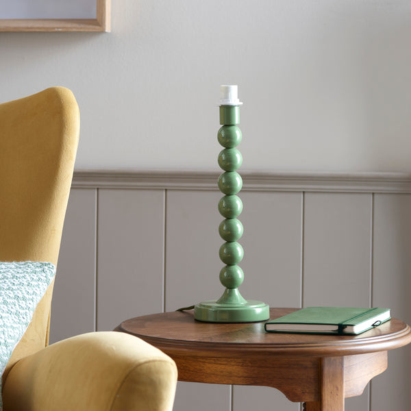 Endon Higgledy Green Painted Metal Table Lamp