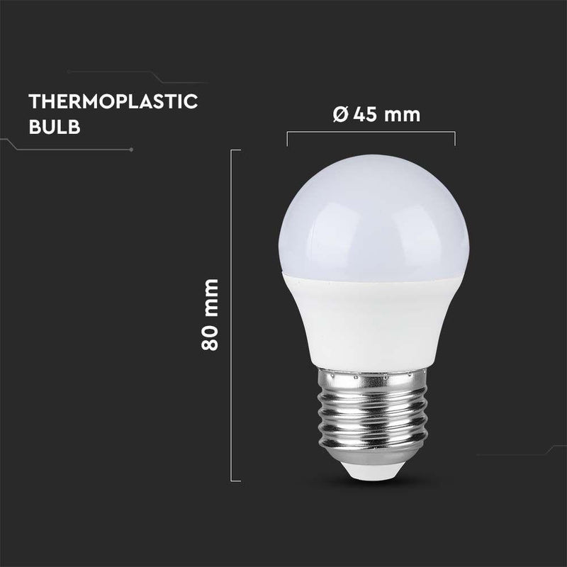 4 x  E27 LED 4.5W Non-Dimmable Lamp/Bulb (40W Equivalent)