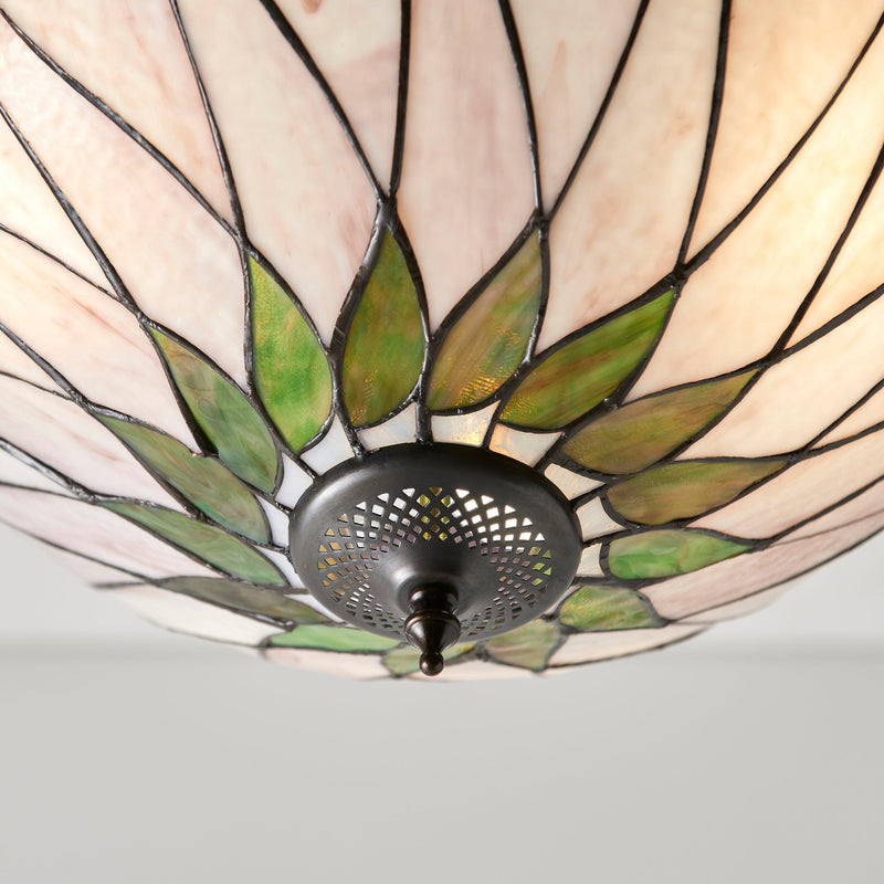 Hutchinson Large Inverted Tiffany Ceiling Light