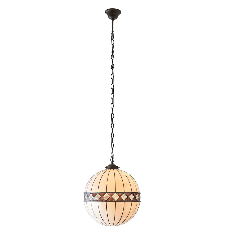 Interiors 1900 Fargo Medium Tiffany Globe Ceiling Light