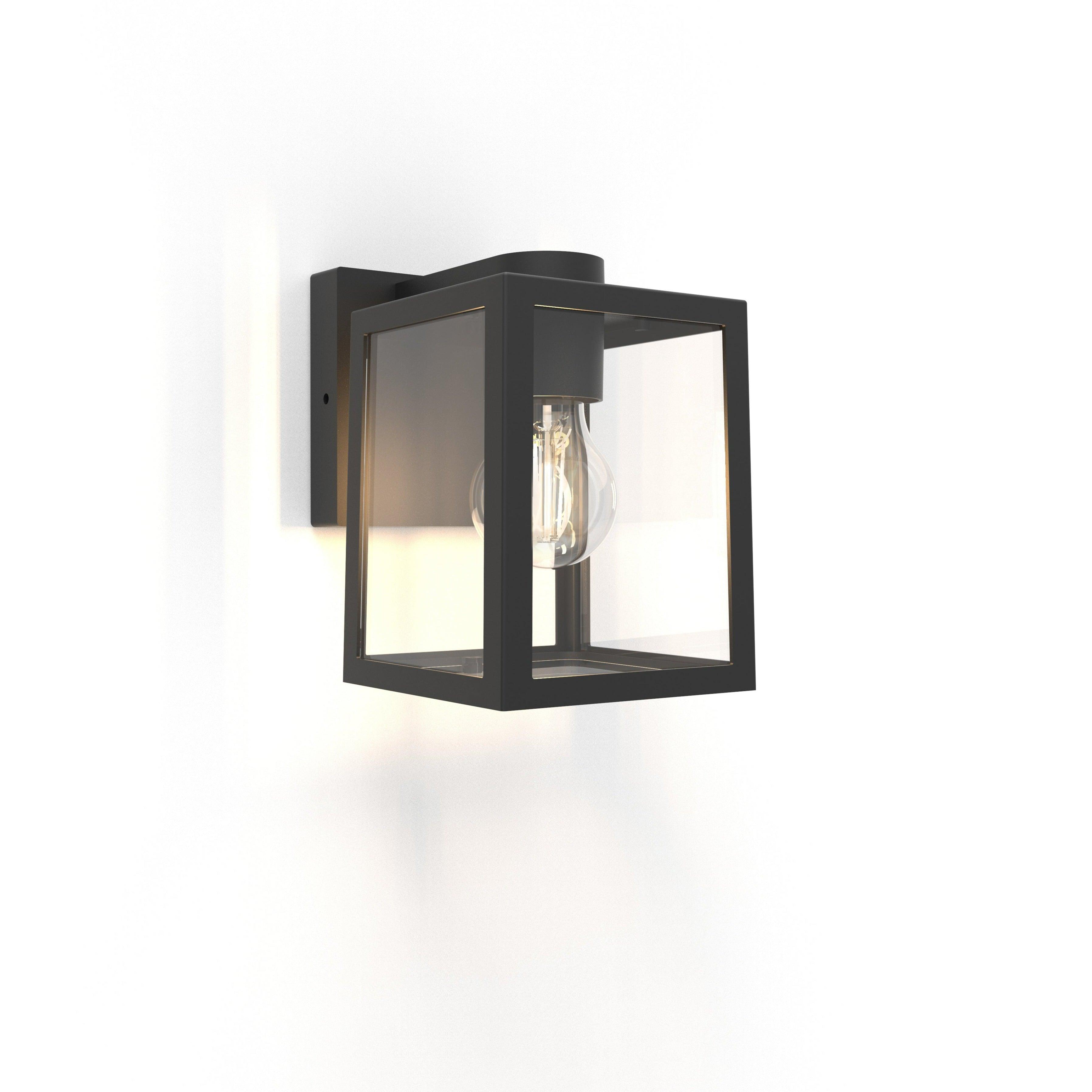 Lutec Shiva Outdoor Down Black Wall Light 5206501012