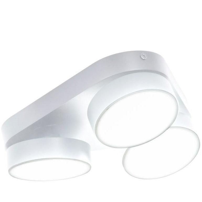 Lutec Stanos LED 3 Lamp Flush White Ceiling Light 8600504446