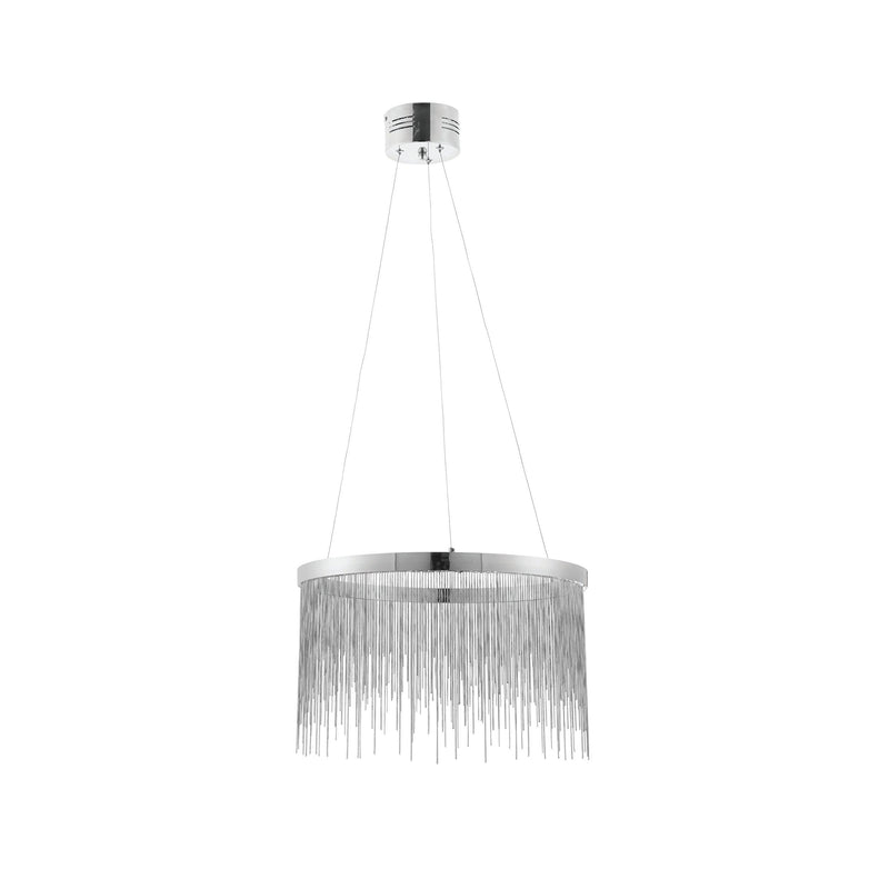 Endon Zelma 1 Light Chrome Ceiling Pendant Light 73768