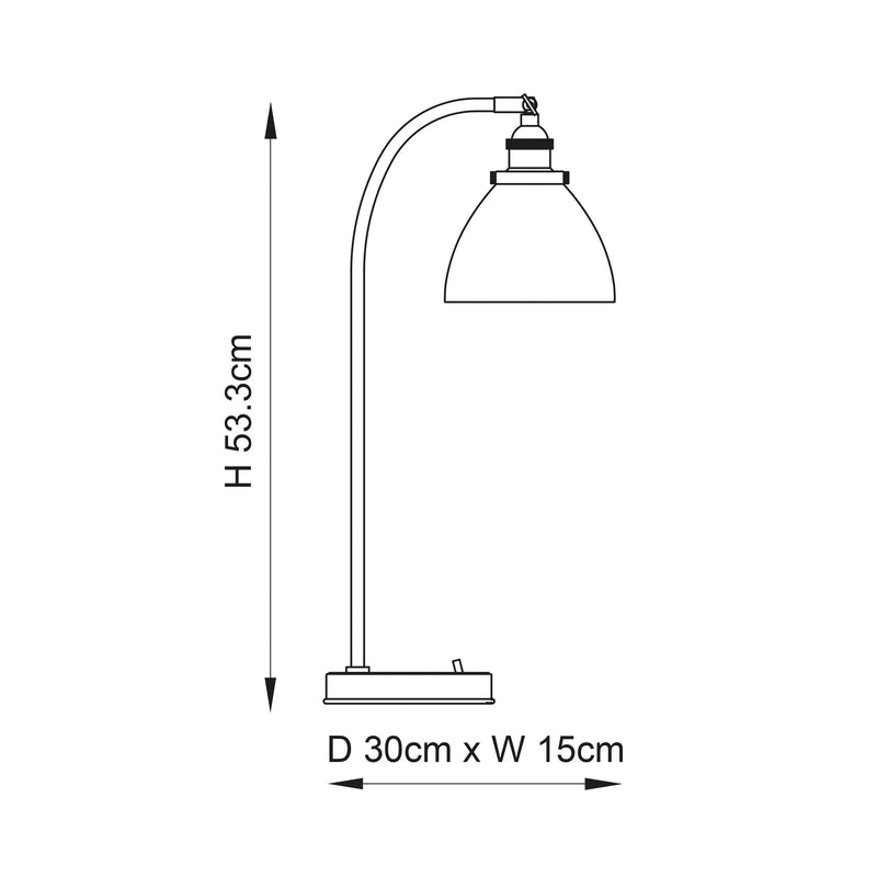 Endon Hansen 1 Light Copper Table Lamp-Endon Lighting-Living-Room-Tiffany Lighting Direct-[image-position]