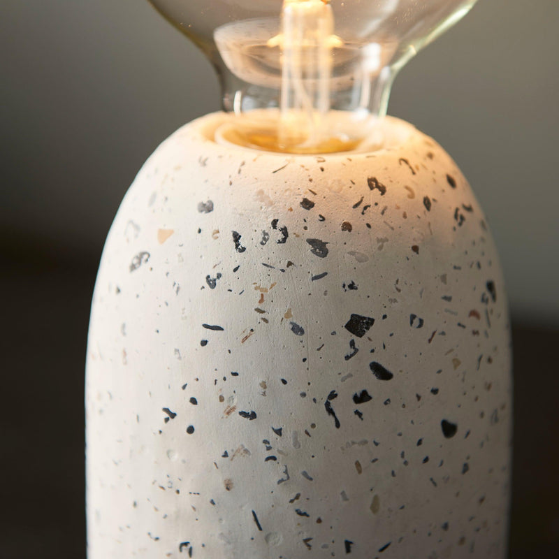 Endon Terrazzo 1 Light White Table Lamp 78181 - Close-up