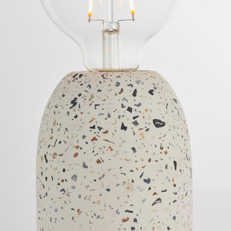 Endon Terrazzo 1 Light White Table Lamp 78181 - Close-up