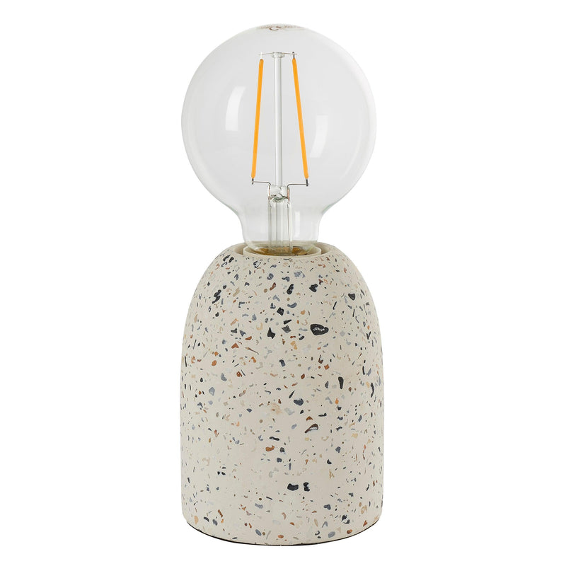 Endon Terrazzo 1 Light White Table Lamp 78181 - unlit