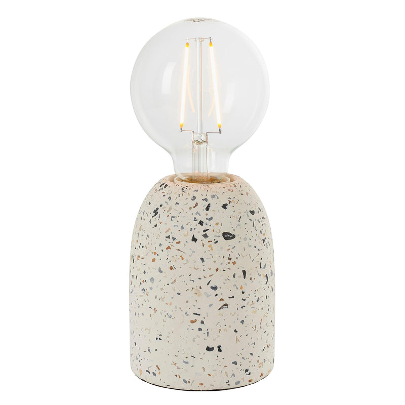 Endon Terrazzo 1 Light White Table Lamp 78181