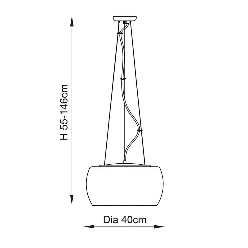 Eclipse 5 Light Chrome Electro-Plated Glass Ceiling Pendant-Ceiling Pendant Lights-Endon Lighting-11-Tiffany Lighting Direct