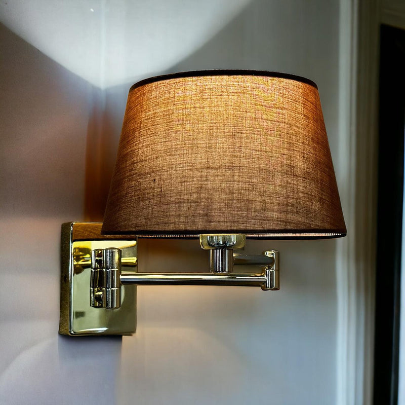 Armada Polished Brass Double Swing Arm Wall Light