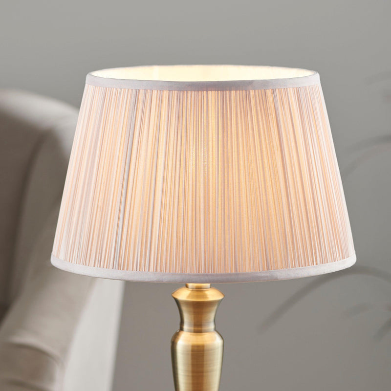 Endon Small Table Lamp Base Finished In Antique Brass OSLO-S-AN - Lighting  from The Home Lighting Centre UK