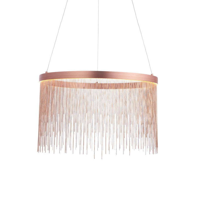 Endon Zelma 1 Light Copper Pendant Ceiling Light-Ceiling Pendant Lights-Endon Lighting-2-Tiffany Lighting Direct