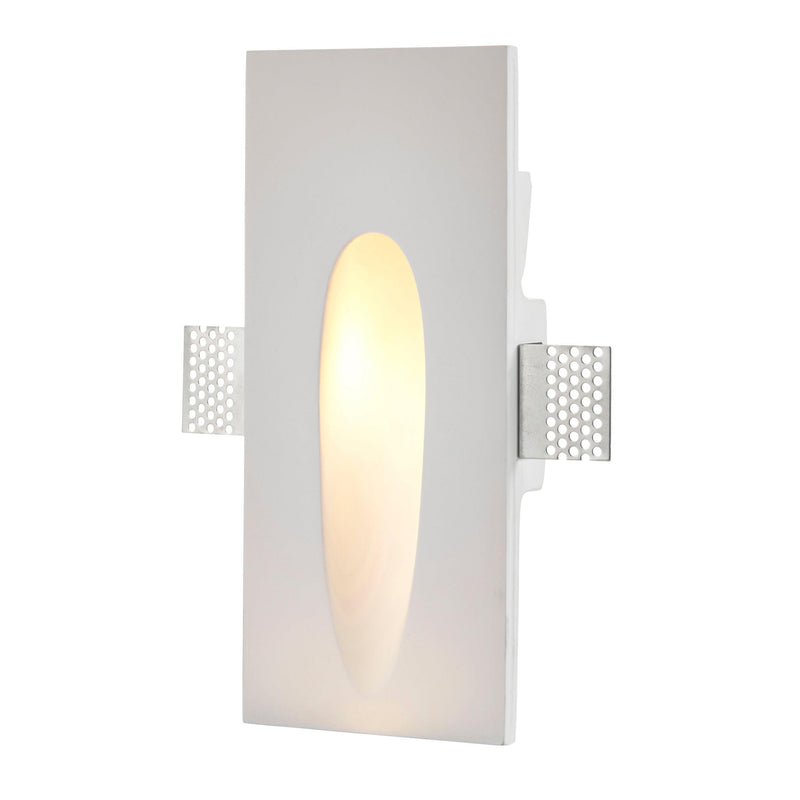 Zeke White Plaster-in Paintable LED Wall Light 1.6W Damaged Box