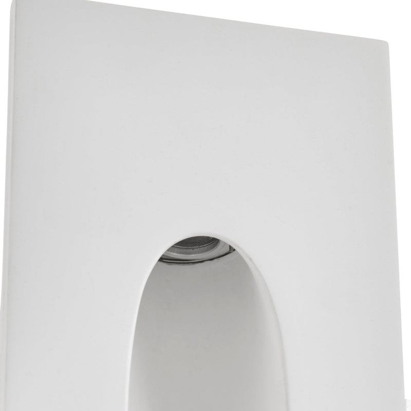 Zeke White Plaster-in Paintable LED Wall Light 1.6W -Warehouse Clearance Stock