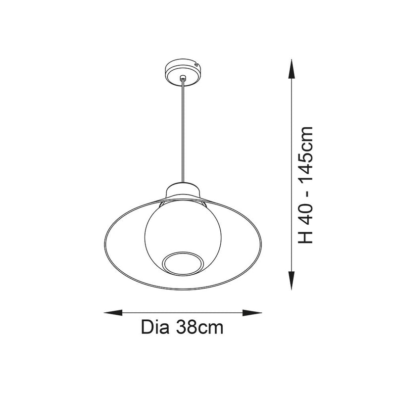 Tokyo Japadi Monochrome Angled Ceiling Pendant