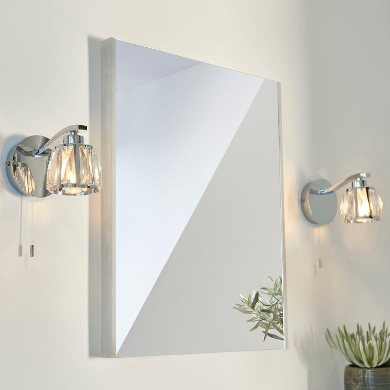 Endon Ria Chrome Finish Bathroom Wall Light