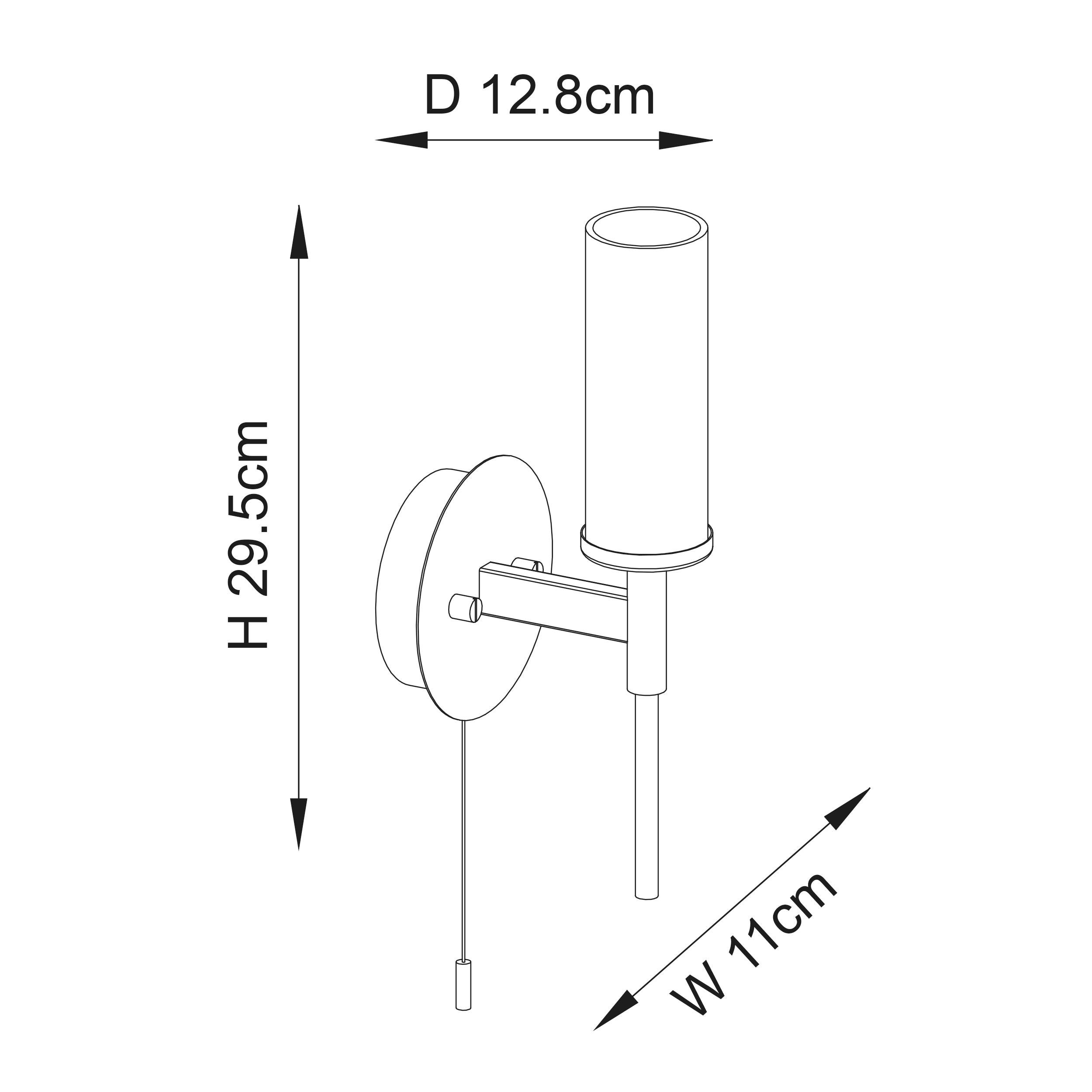 talo brass ribbed cylinder glass shaded bathroom wall light by Endon Lighting Dining Room Family Image