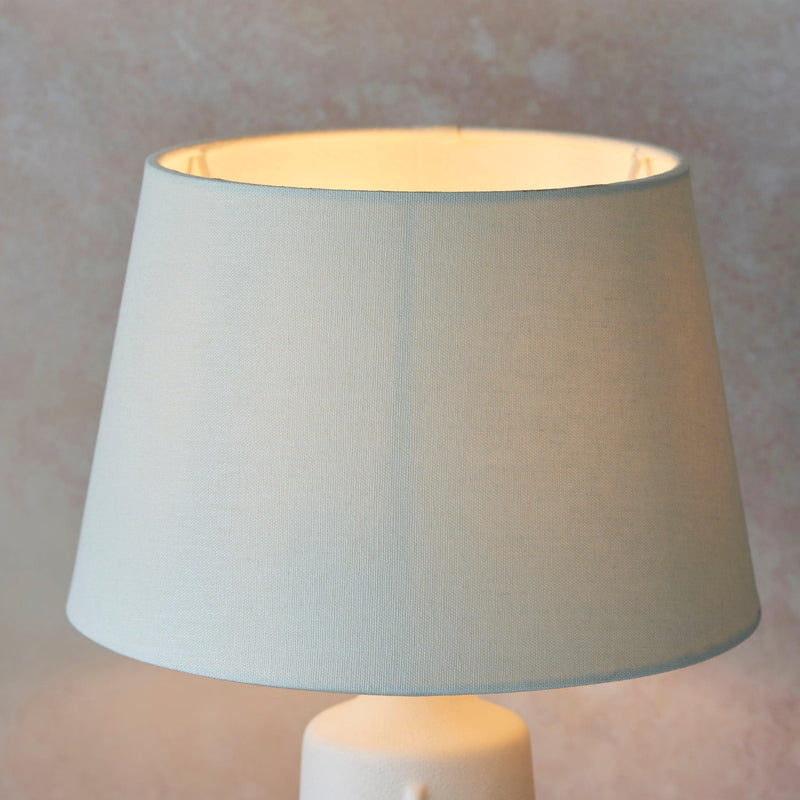 Mr White Ceramic Table Lamp with Ivory Shade-Endon Lighting-Living-Room-Tiffany Lighting Direct-[image-position]