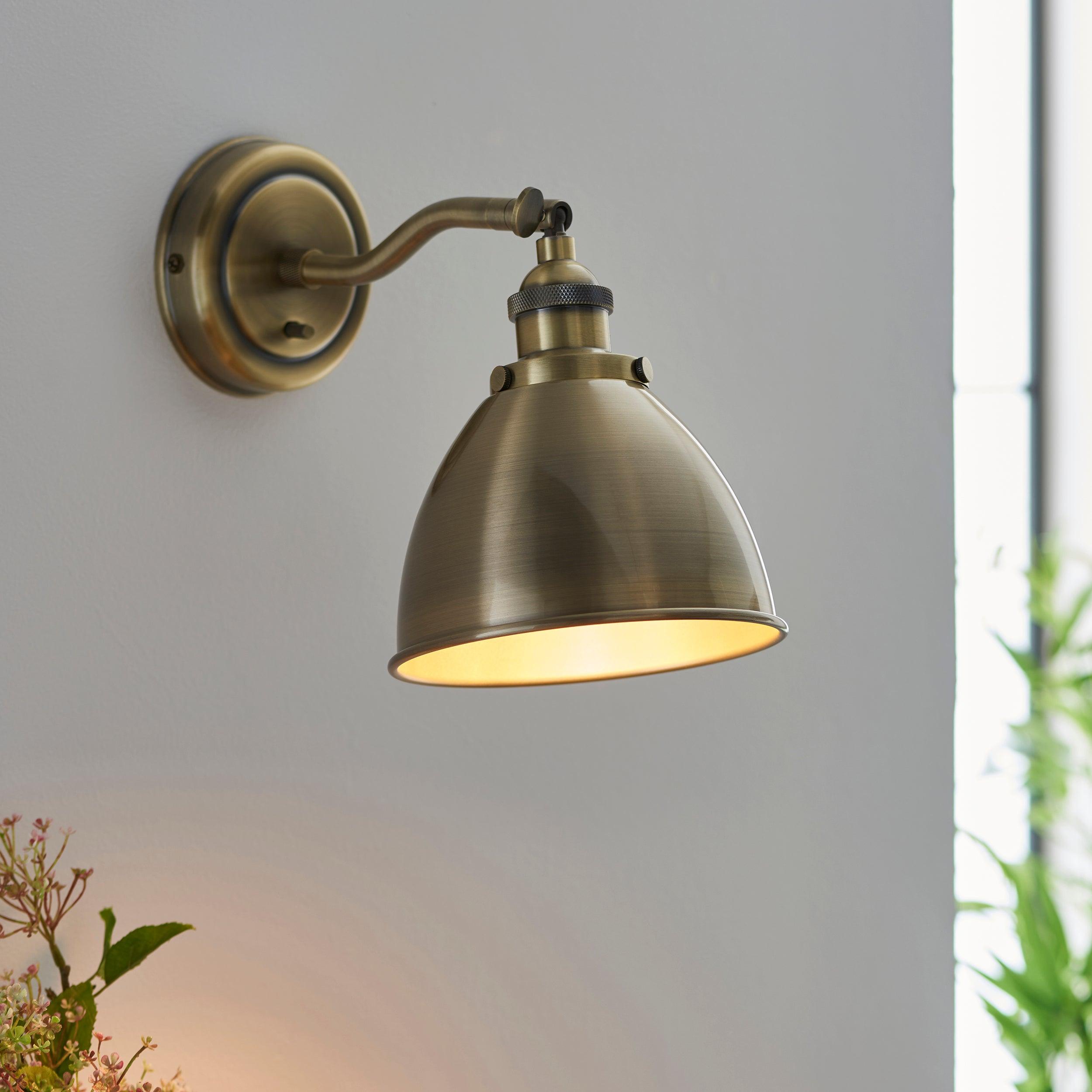 franklin brass wall light by Endon Lighting Living room image