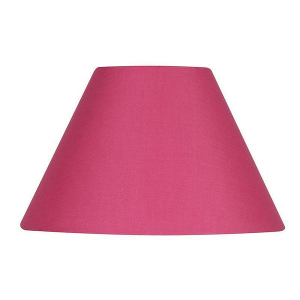 Oaks Lighting 12" Cotton Coolies Hot Pink Lamp Shade -Warehouse Clearance Stock