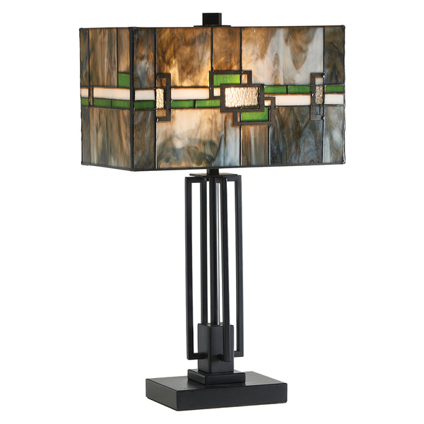 Oaks Lighting Edendale Tiffany Table Lamp