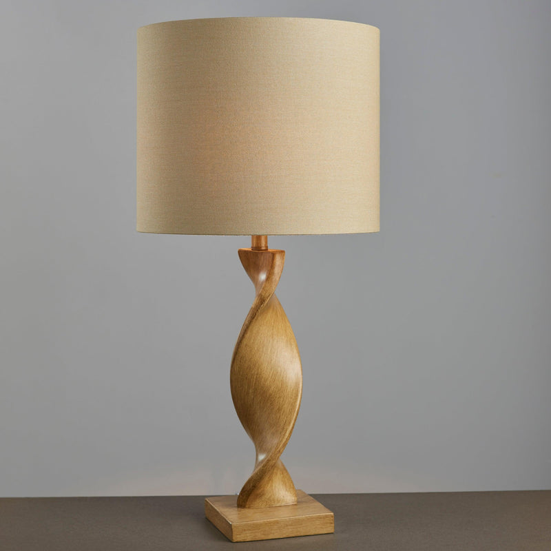 Endon Abia 1 Light Oak Effect Table Lamp-Endon Lighting-Living-Room-Tiffany Lighting Direct-[image-position]