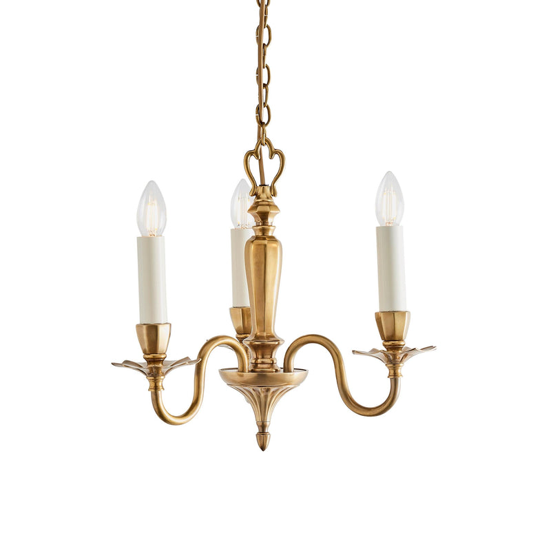 Interiors 1900 Asquith Solid Brass 3 Light Chandelier-Interiors 1900-12-Tiffany Lighting Direct