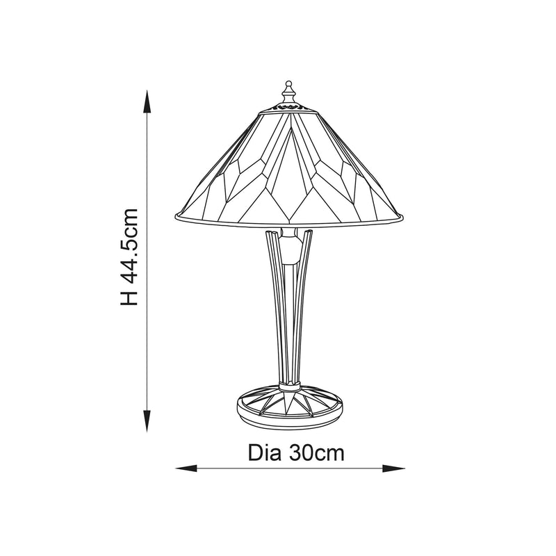 Interiors 1900 Astoria Small Tiffany Lamp