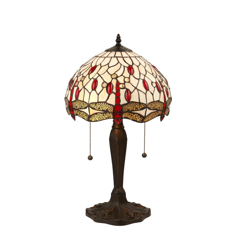 Interiors 1900 Beige Dragonfly Intermediate Tiffany Lamp