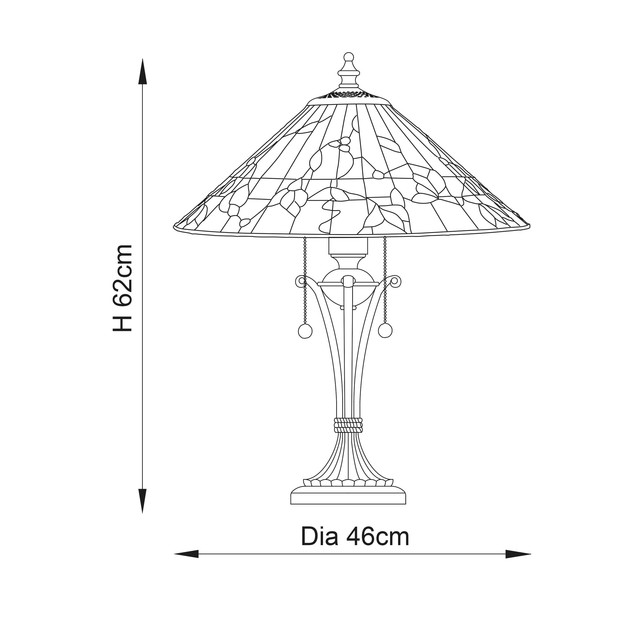 bernwood tiffany lamp product weight image