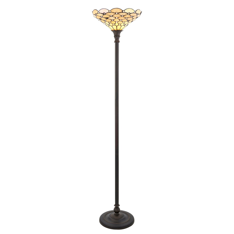 Interiors 1900 Pearl Tiffany Uplighter Floor Lamp