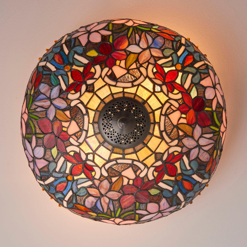 Interiors 1900 Sullivan Flush Tiffany Ceiling Light