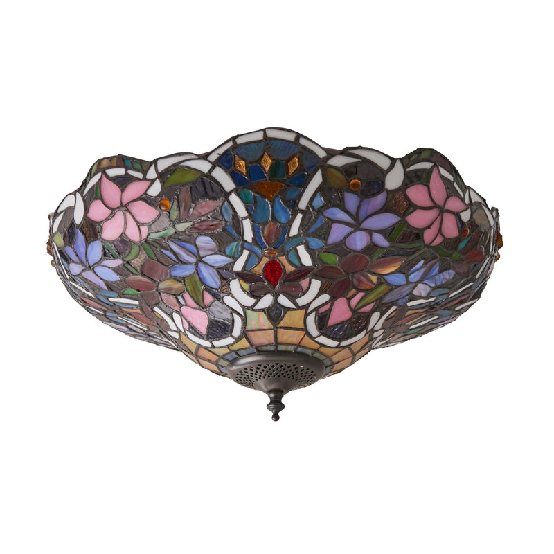 Interiors 1900 Sullivan Flush Tiffany Ceiling Light