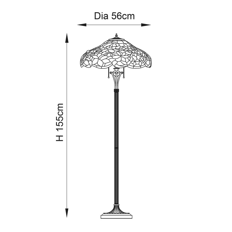 Interiors 1900 Sullivan Tiffany Floor Lamp