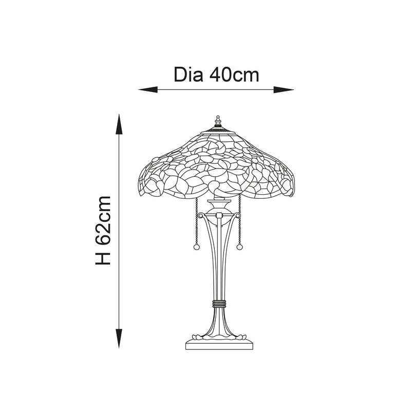 Interiors 1900 Sullivan Tiffany Table Lamp