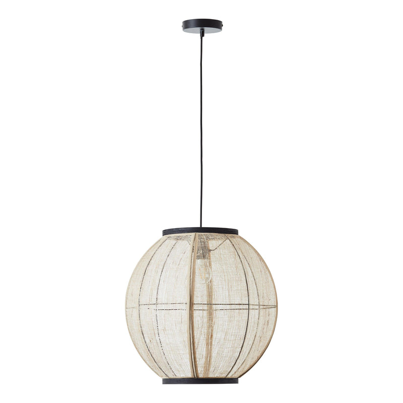 Endon Zaire Linen Adjustable Globe Ceiling Pendant-Ceiling Pendant Lights-Endon Lighting-7-Tiffany Lighting Direct