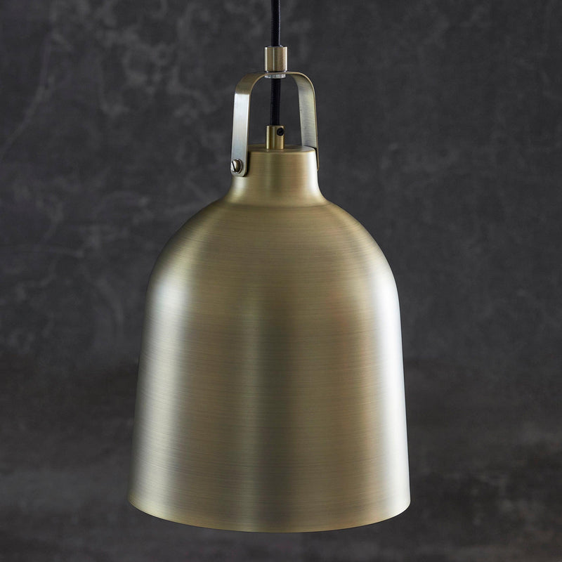 Lazenby Brass Industrial Pendant Ceiling Light-Ceiling Pendant Lights-Endon Lighting-4-Tiffany Lighting Direct