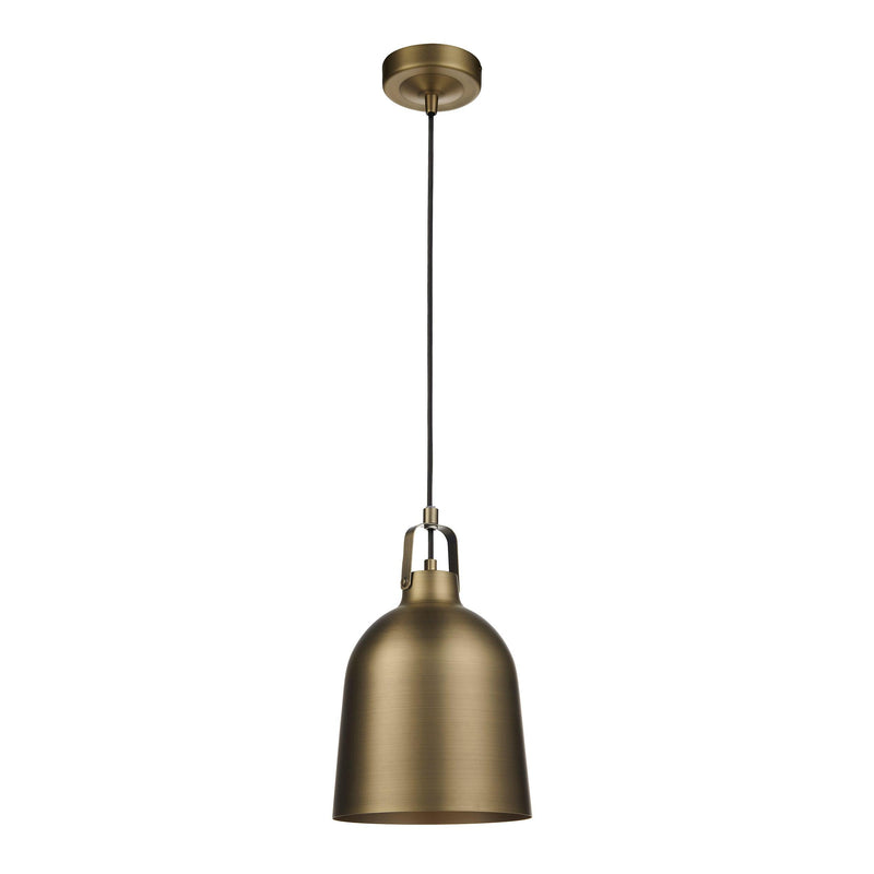 Lazenby Brass Industrial Pendant Ceiling Light-Ceiling Pendant Lights-Endon Lighting-8-Tiffany Lighting Direct