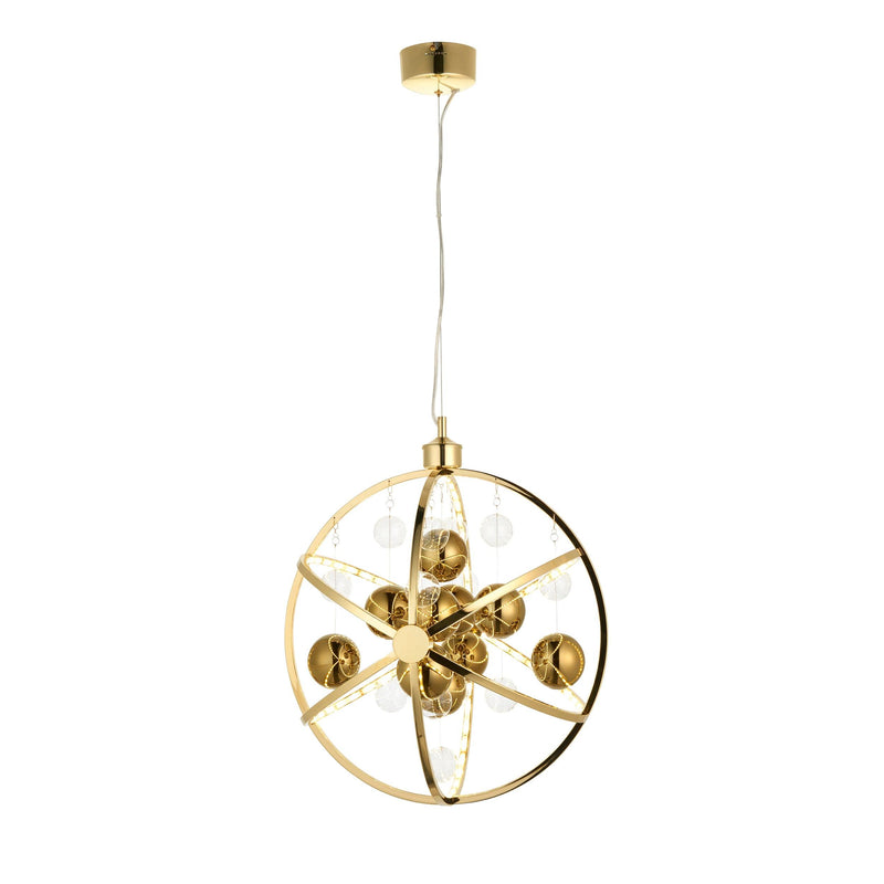 Endon Muni Gold Modern LED Ceiling Pendant-Ceiling Pendant Lights-Endon Lighting-7-Tiffany Lighting Direct