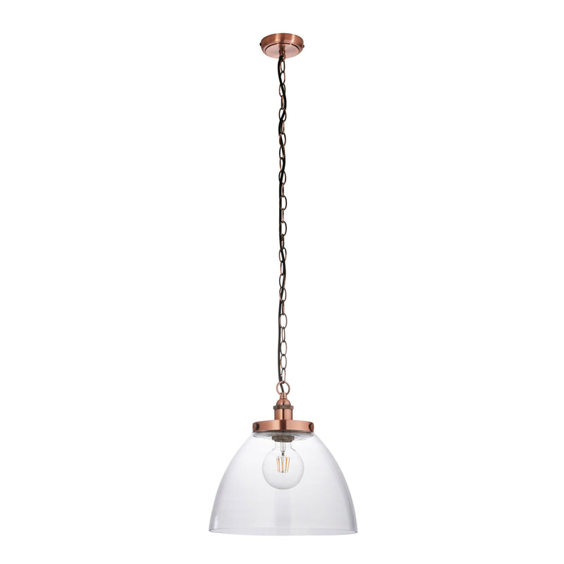 Hansen Grand Copper Pendant Ceiling Light-Ceiling Pendant Lights-Endon Lighting-9-Tiffany Lighting Direct