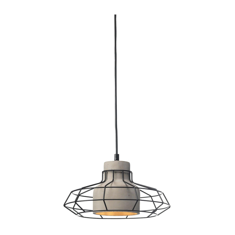 Oaks Lighting Klos Black Wire & Concrete Ceiling Pendant-Ceiling Pendant Lights-Oaks Lighting-1-Tiffany Lighting Direct