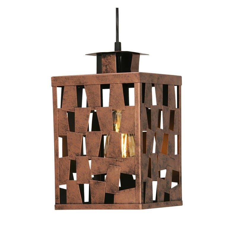 Oaks Lighting Reka Copper Painted Ceiling Pendant Light-Ceiling Pendant Lights-Oaks Lighting-1-Tiffany Lighting Direct