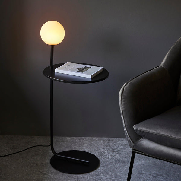 Halo Black Modern Floor Lamp