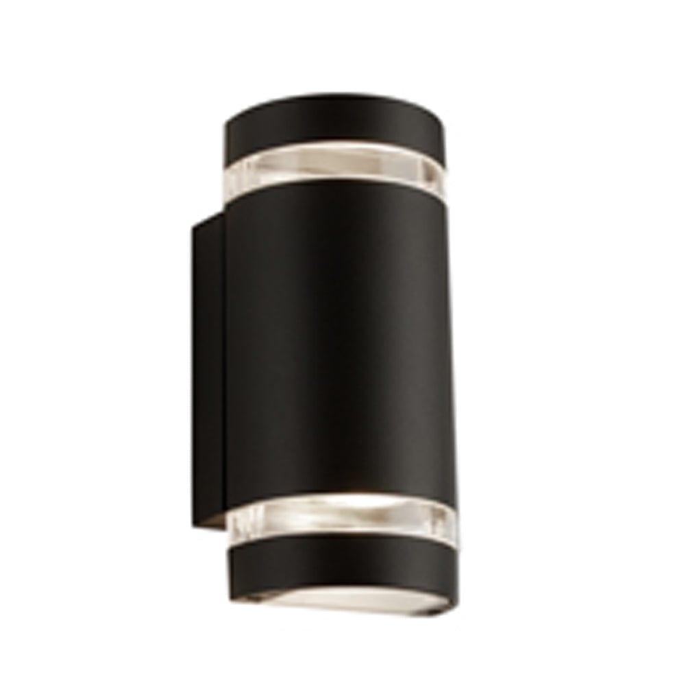 sheffield outdoor porch black up down curved wall light