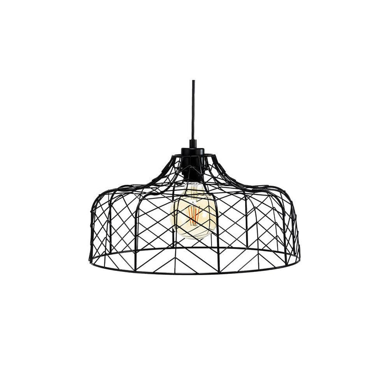 Oaks Lighting Bern Black Metalwork Ceiling Pendant-Ceiling Pendant Lights-Oaks Lighting-1-Tiffany Lighting Direct