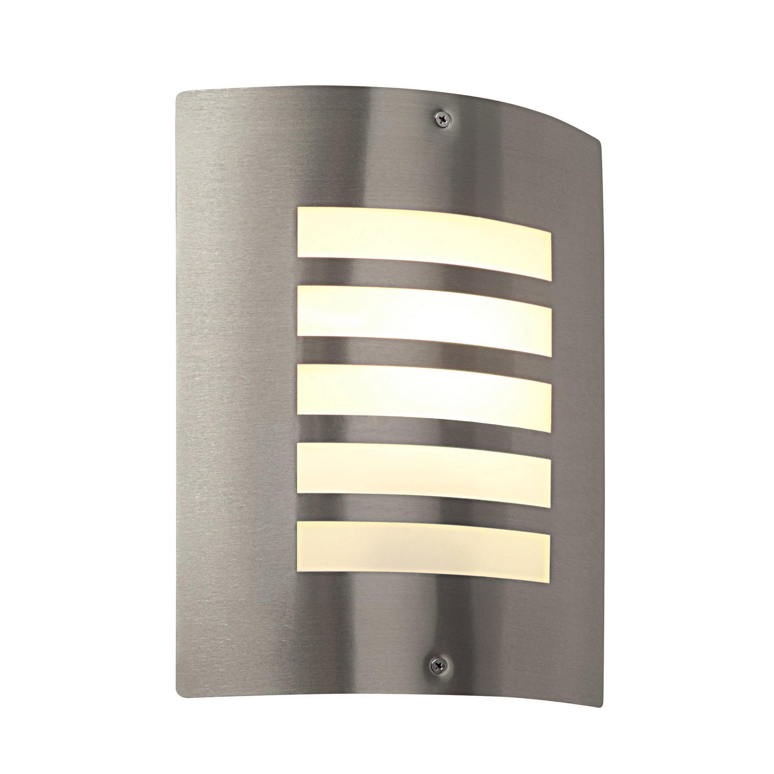 bianco silver outdoor wall light ip44 60wby saxby lighting