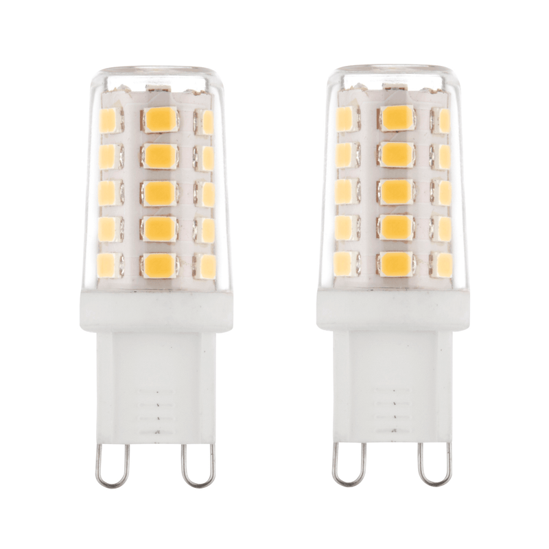 2 x G9 LED 2.3W Warm White Halogen (20W Equivalent)